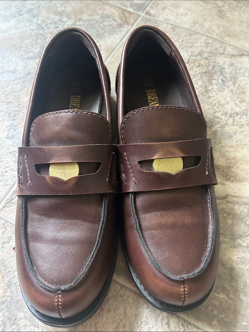 Dream Pairs Chocolate Brown Slip-On Penny Loafers